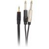 BESPECO ROCKIT Interlink Cable Jack 3,5 TRS - 2x Jack Mono 3 m