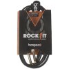 BESPECO ROCKIT Interlink Cable Jack 3,5 TRS M 90° - 2x Jack TS 1,5 m