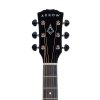 L2050072 Arrow Silver D BLK Black gitara akustyczna white head