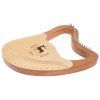 BYLA Lyre Harp 21 Strings Coffee