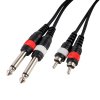 CASCHA Audio Cable Stereo 1 m 6,3 mm
