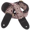 CASCHA CUS-JW6 Ukulele Strap Jacquard - Ethnic Brown & White