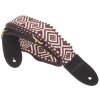 CASCHA CUS-JW6 Ukulele Strap Jacquard - Ethnic Brown & White