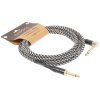 CASCHA Professional Line Guitar Cable Angled Tweed Black 3 m