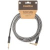 CASCHA Professional Line Guitar Cable, Angled, Tweed Black, 3 m