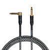 CASCHA Professional Line Guitar Cable Angled Tweed Black 9 m