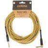 CASCHA Professional Line Guitar Cable Angled Tweed Natural 6 m