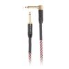 CASCHA Professional Line Guitar Cable Angled Tweed Red 3 m