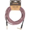 CASCHA Professional Line Guitar Cable, Angled, Tweed Red, 6 m
