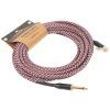 CASCHA Professional Line Guitar Cable Angled Tweed Red 9 m