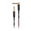 CASCHA Professional Line Guitar Cable, Angled, Tweed Red, 9 m