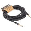 CASCHA Professional Line Guitar Cable, Straight, Black, 9 m