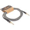 CASCHA Professional Line Guitar Cable, Straight, Tweed Black, 3 m