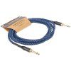 CASCHA Professional Line Guitar Cable, Straight, Tweed Blue, 3 m