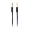 CASCHA Professional Line Guitar Cable Straight Tweed Blue 9 m