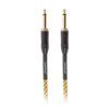 CASCHA Professional Line Guitar Cable, Straight, Tweed Natural, 9 m