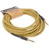 CASCHA Professional Line Guitar Cable Straight Tweed Natural 9 m