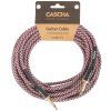 CASCHA Professional Line Guitar Cable Straight Tweed Red 9 m