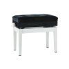GEWA Piano stolička Deluxe Compartment BK/WH