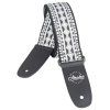 AMUMU Hootenanny Embroidery Cotton Strap Black & White