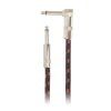 AMUMU Woven Instrument Cable Red Angled 5 m