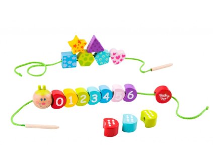 1031918 tooky toys prevliekanie husenica s cislami