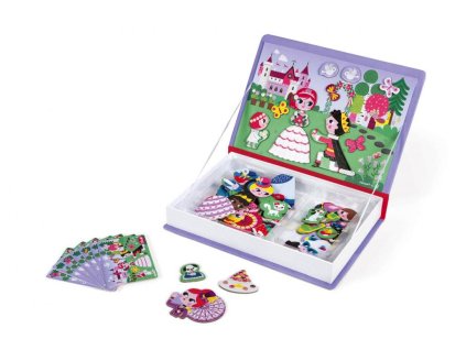 J02725 Magneticka skladacka Princezne Magnetibook Janod v tvare knihy 1