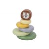 1102801 4 tooky toy nasadzovacie kruzky lev pastel