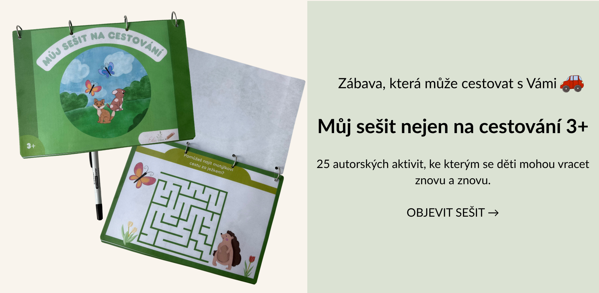Sešit nejen na cestování