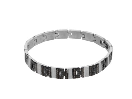 2451 1 ocelovy naramek cerny
