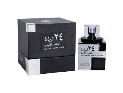 24 carat white gold edp lattafa 100 ml