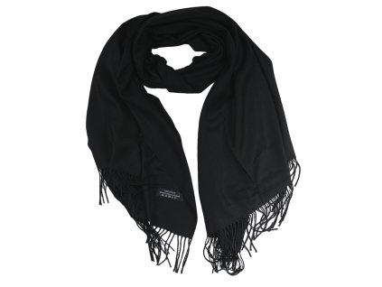 13248 damska kasmirova sala cerna 180 x 67 cm