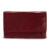 burgundy damska kozena mini penezenka 511 4392a 34