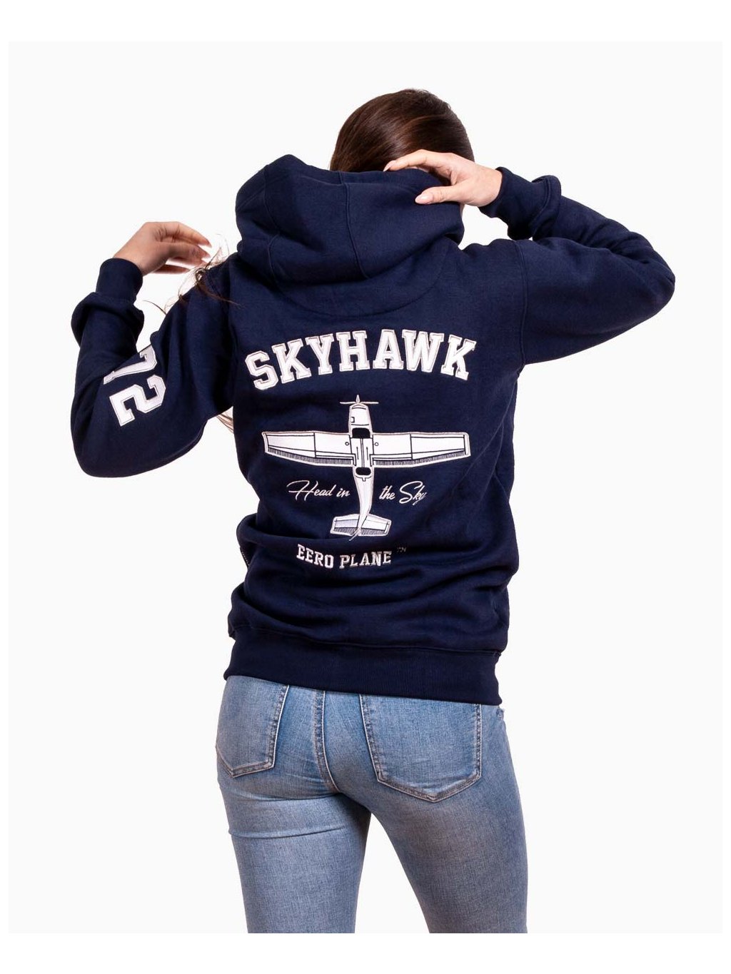 pilot hoodie cessna172 skyhawk mikina eeroplane navy08