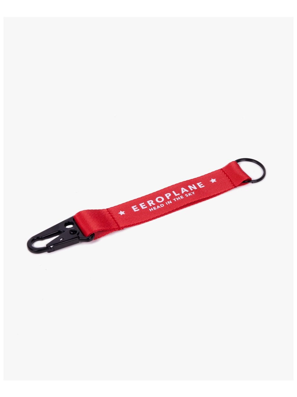 red nylon carabin key holder remove before flight by eeroplane01