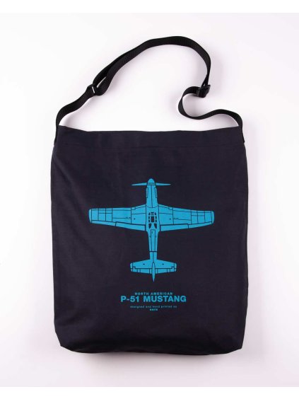 taska pres rameno s letadlem p51 mustang znacka eeroplane 01