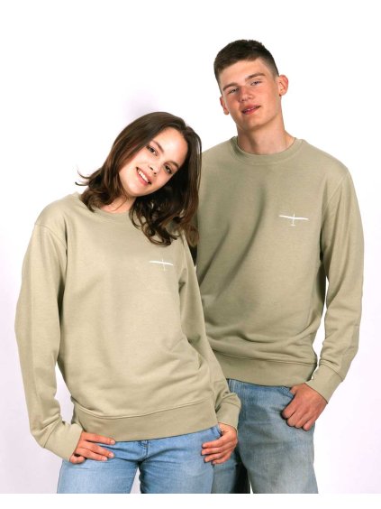 unisex mikina piskova pilot kluzak vetron eeroplane novy jicin