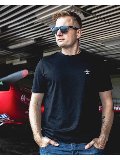 extra330 aerobatics pilot tshirt black cerne triko eeroplane a lukas parizek