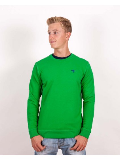 men crewneck warbird green eeroplane02