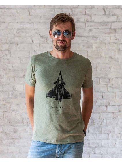 khaki aviation tshirt rafale tricko eeroplane