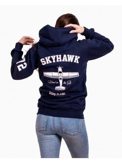 pilot hoodie cessna172 skyhawk mikina eeroplane navy08