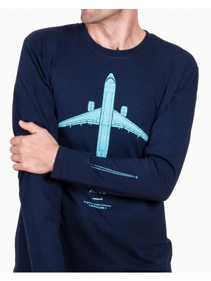 Airbus A320 tričko s letadlem, pánské tričko s dlouhým rukávem, značka Eero Plane / Airbus A320 men t-shirt long sleeve, Eero Plane brand
