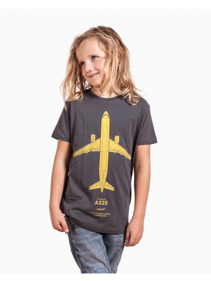 Airbus A320 tričko s letadlem, dětské tričko, značka EEROPLANE / Airbus A320 kids t-shirt, EEROPLANE brand