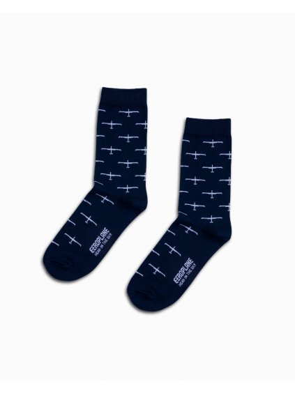 glider socks ponozky vetron eeroplane navy01