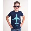 detske tricko s dopravnim letadlem boeing737 eeroplane bio bavlna