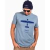pilot tshirt cessna 172 tricko s letadlem modra ocel eeroplane01a