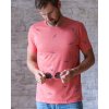 men glider tshirt eeroplane tricko s kluzaky cerveny melir