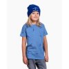 kids gliders tshirt eeroplane tricko s kluzaky modry melir