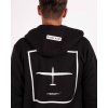 černá mikina se zipem pro pilota kluzáku, značka Eero Plane / Black zip hoodie Glider Pilot, designed and produced by Eero Plane