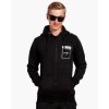černá mikina se zipem pro pilota kluzáku, značka Eero Plane / Black zip hoodie Glider Pilot, designed and produced by Eero Plane